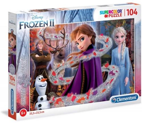 Jégvarázs 2 glitteres puzzle 104 db-os (20162)