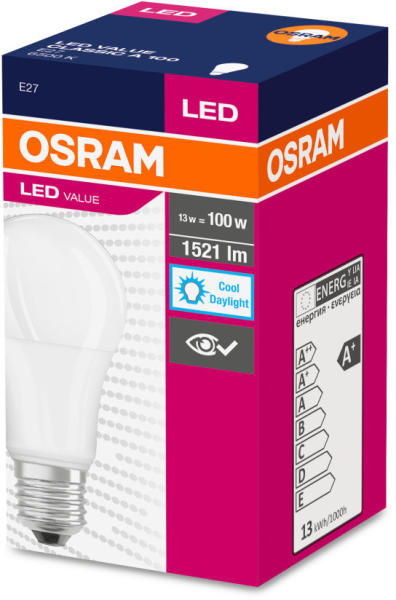 Vásárlás: OSRAM LEDVANCE Value E27 14.5W 6500K 1521lm 4052899971042 LED  izzó árak összehasonlítása, LEDVANCE Value E 27 14 5 W 6500 K 1521 lm  4052899971042 boltok