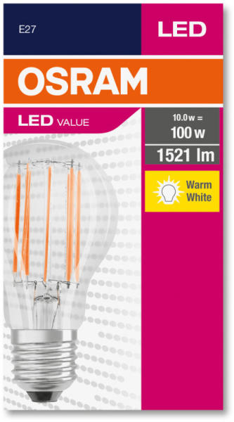 LEDVANCE Value E27 11W 2700K 1521lm 4058075438514