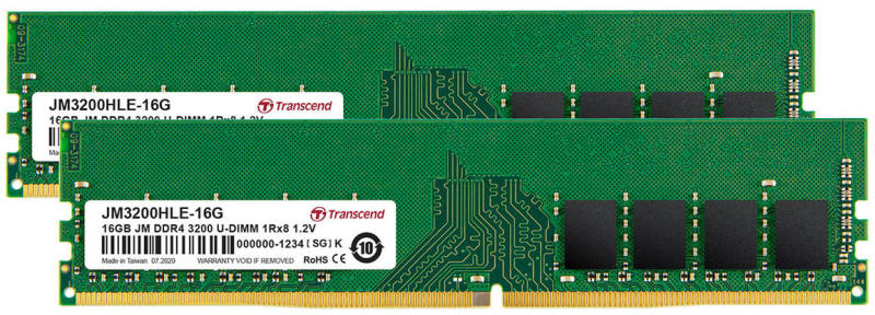 JetRam 32GB (2x16GB) DDR4 3200MHz JM3200HLE-32GK