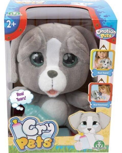 Cry Pets pityergő kiskutya - szürke (MTC00000/MTM10100SZ)