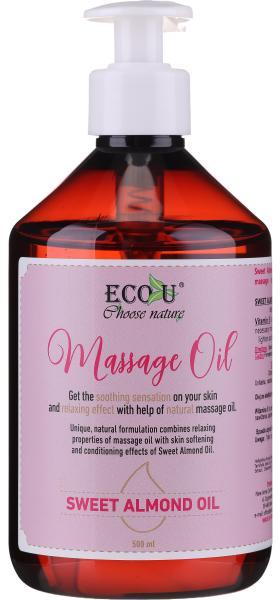 Vásárlás: Eco U Masszázsolaj - Eco U Massage Oil Sweet Almond Oil 500 ml  Masszázskrém, masszázsolaj árak összehasonlítása, Masszázsolaj Eco U  Massage Oil Sweet Almond Oil 500 ml boltok