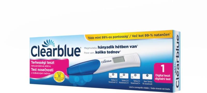 Vásárlás: CLEARBLUE terhességi teszt digitális hétszámlálóval ellátva 1x  Diagnosztikai teszt árak összehasonlítása, CLEARBLUE terhességi teszt  digitális hétszámlálóval ellátva 1 x boltok