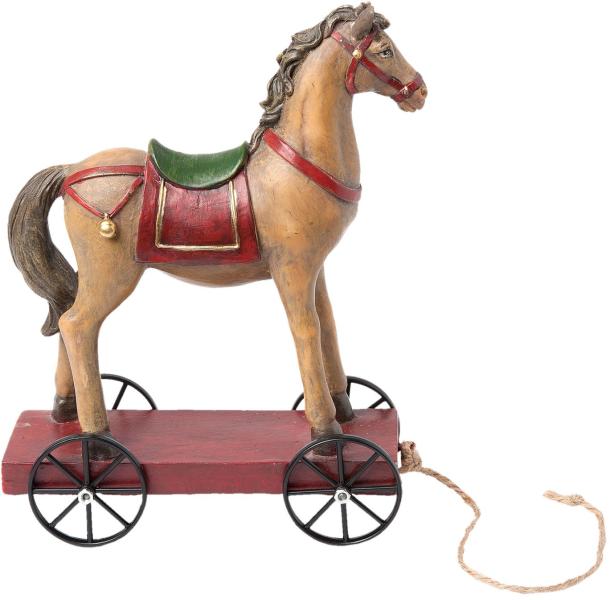 Vásárlás: Clayre & Eef Műanyag ló figura kerekeken Karácsonyi dekoráció  árak összehasonlítása, Műanyaglófigurakerekeken boltok