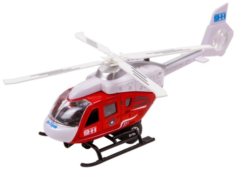 Fém rendőrségi helikopter 21cm