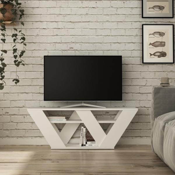 Vásárlás: homitis Pipralla fehér tv állvány 110 x 40 x 30 cm (776HMS3036) TV  szekrény árak összehasonlítása, Pipralla fehér tv állvány 110 x 40 x 30 cm  776 HMS 3036 boltok