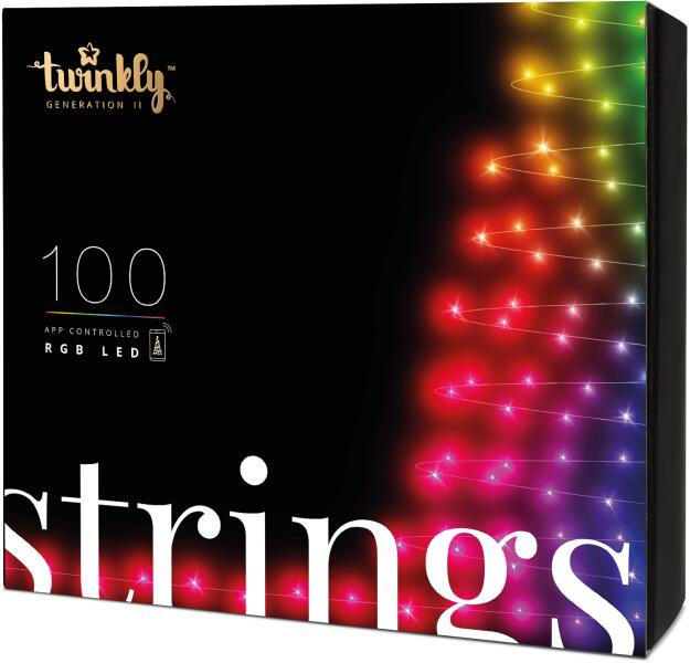 Strings IP44 Okos karácsonyfa izzó, 100 LED, Bluetooth, Wifi, 8m  (TWS100STP-BEU)