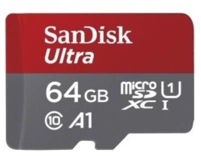 SanDisk microSDXC Ultra 64GB A1/C10/UHS-I (SDSQUA4-064G-GN6IA/186501) (Card  memorie) - Preturi