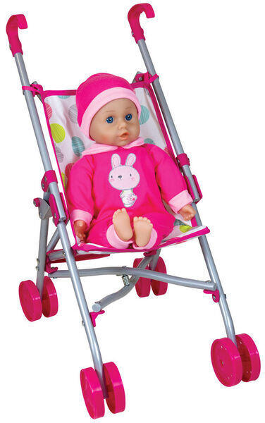 Vásárlás: Mappy Baba babakocsival - 36 cm (876340) Játékbaba árak  összehasonlítása, Baba babakocsival 36 cm 876340 boltok