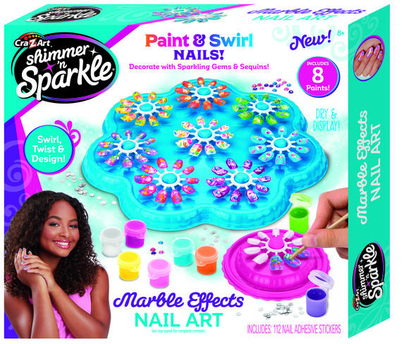 Shimmer 'n Sparkle Márványos körmök manikűr szett