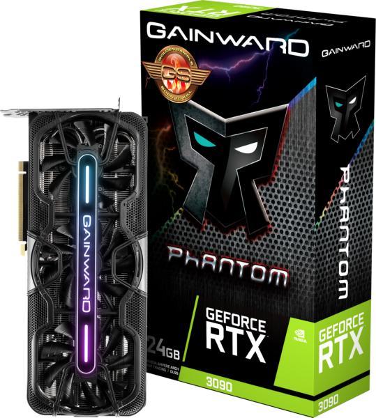 Gainward GeForce RTX 3090 Phantom GS 24GB GGDR6X 384bit  (471056224-2072/NED3090H19SB-1021P) Видео карти Цени, оферти и мнения,  списък с магазини