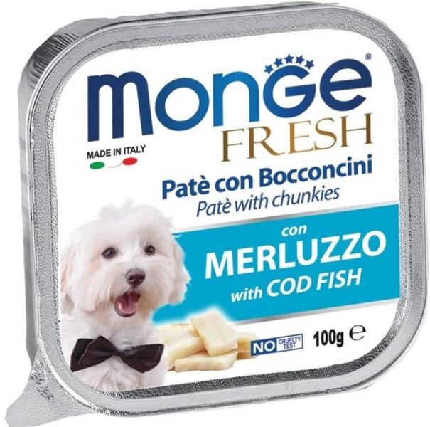 Monge Fresh hrană umedă pentru câini sub formă de pate, cod 100 g (Hrana  pentru caini) - Preturi