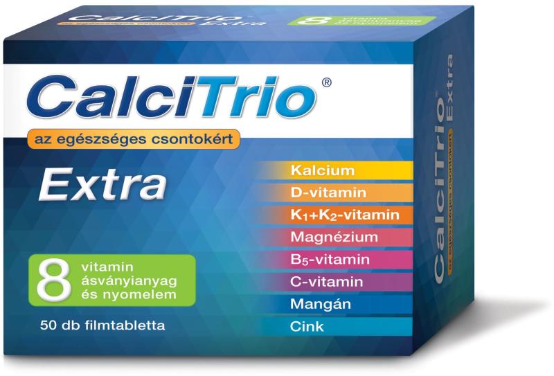 Vásárlás: CalciTrio Extra filmtabletta 50db Táplálékkiegészítő árak  összehasonlítása, Extra filmtabletta 50 db boltok