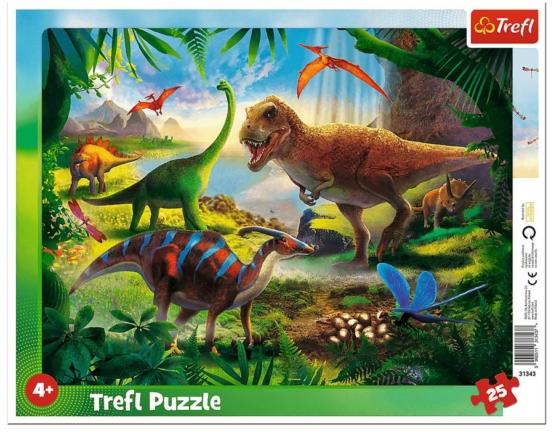 Dinoszauruszok keretes puzzle 25 db-os (31343)