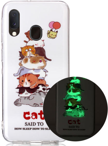 Lemontti Husa Samsung Galaxy A20e Lemontti Luminous Cats (EDA00474206A) ( Husa telefon mobil) - Preturi