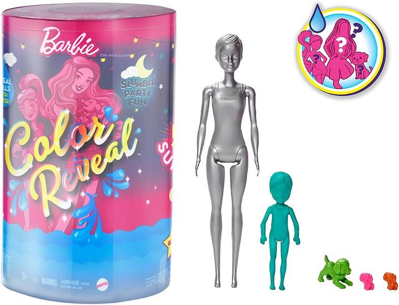 Vásárlás: Mattel Barbie és Chelsea Color Reveal Meglepetés baba -  Pizsiparty (GRK14) Barbie baba árak összehasonlítása, Barbie és Chelsea  Color Reveal Meglepetés baba Pizsiparty GRK 14 boltok