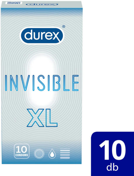 Vásárlás: Durex Invisible XL 10 db Óvszer árak összehasonlítása,  InvisibleXL10db boltok