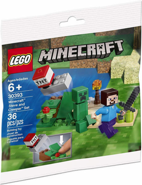 Vásárlás: LEGO® Minecraft - Steve és Creeper szett (30393) LEGO alkatrészek  árak összehasonlítása, Minecraft Steve és Creeper szett 30393 boltok