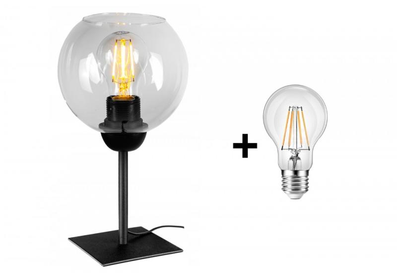 Vásárlás: Glimex Orb asztali lámpa átlátszó 1x E27 + ajándék LED izzó  (GO0006T) Asztali lámpa árak összehasonlítása, Orb asztali lámpa átlátszó 1  x E 27 ajándék LED izzó GO 0006 T boltok