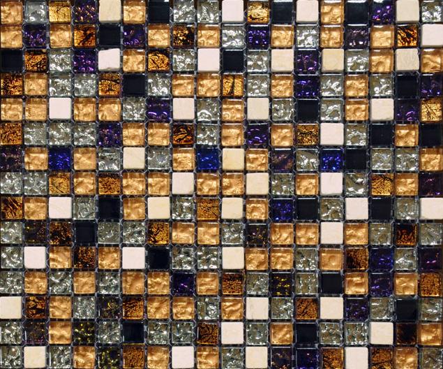 Settimo Mozaic sticla si marmura multicolor MMX002 (MI014) (Gresie,  faianta) - Preturi