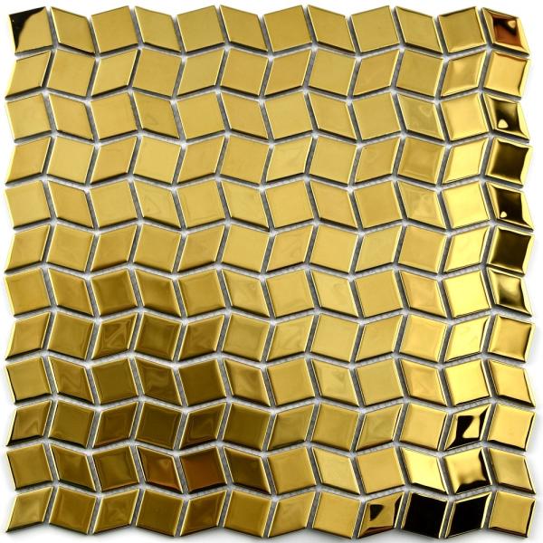 Settimo Mozaic din sticla metalic auriu MGL036 (MI169) (Gresie, faianta) -  Preturi