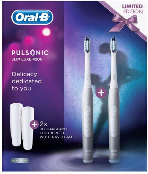 Oral-B Pulsonic Slim Luxe 4200 Duo elektromos fogkefe vásárlás, olcsó Oral-B  Pulsonic Slim Luxe 4200 Duo elektromos fogkefe árak, akciók