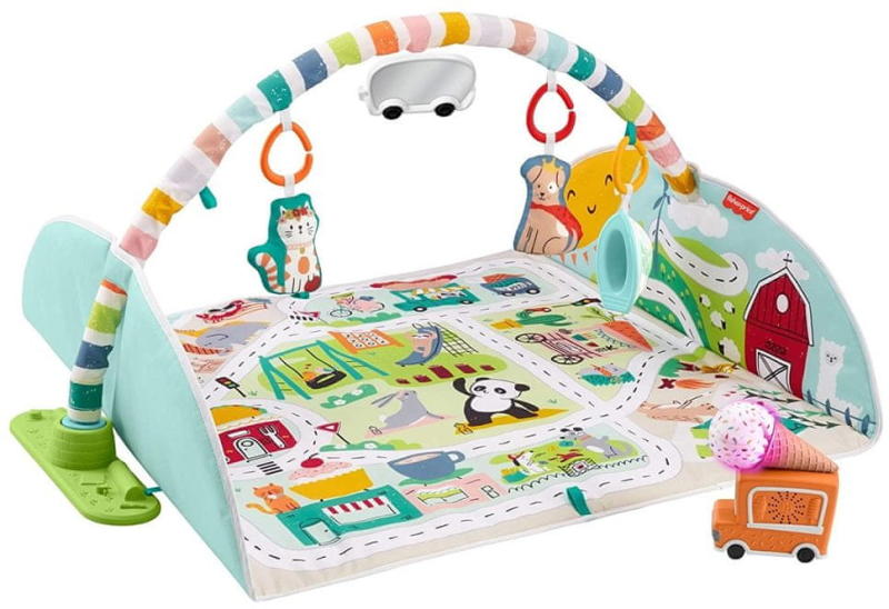 Fisher-Price: 2 az 1-ben óriás városi játszószőnyeg (GJD41)