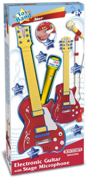 Vásárlás: Bontempi Gyermek elektronikus rock gitár (245832) Játékhangszer  árak összehasonlítása, Gyermek elektronikus rock gitár 245832 boltok
