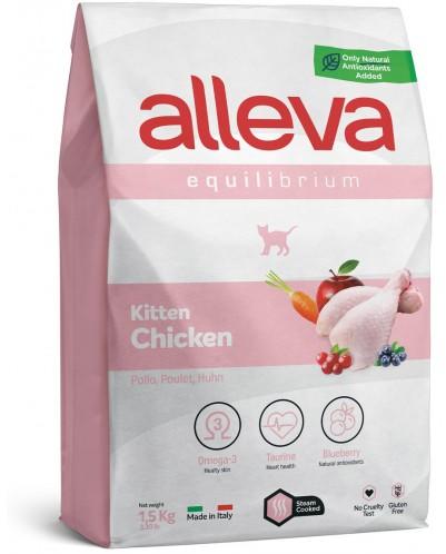 Diusapet ALLEVA® Equilibrium Chicken Kitten - пълноценна храна за  подрастващи котета, както и за бременни и лактиращи кoтки, Италия - 10 кг  P61016 Храна за котки Цени, оферти и мнения, списък с