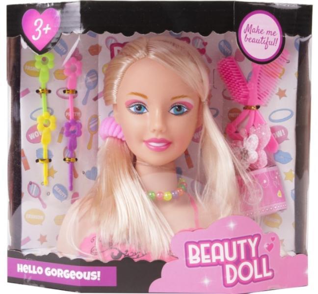 Lily fésülhető babafej 20cm