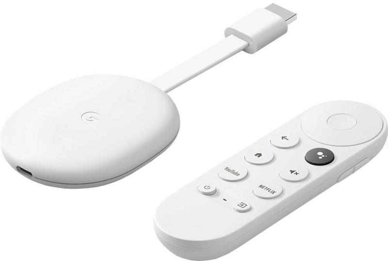 Google Chromecast 4 + Google TV 4K (GA01919/20/23) (Media Player