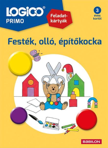 Primo - Festék, olló, építőkocka feladatkártyák új kiadás (3219a)