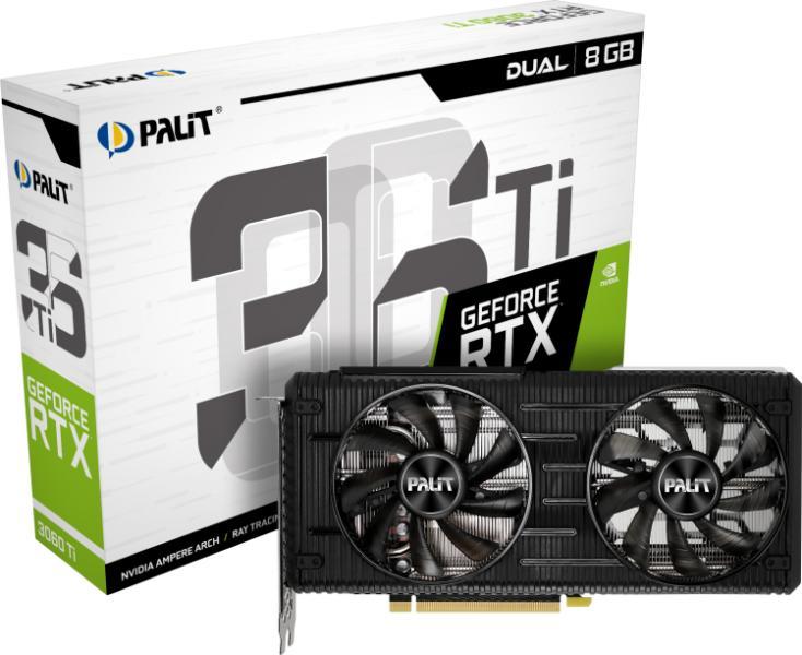 Palit GeForce RTX 3060 Ti Dual 8GB GDDR6 (NE6306T019P2-190AD