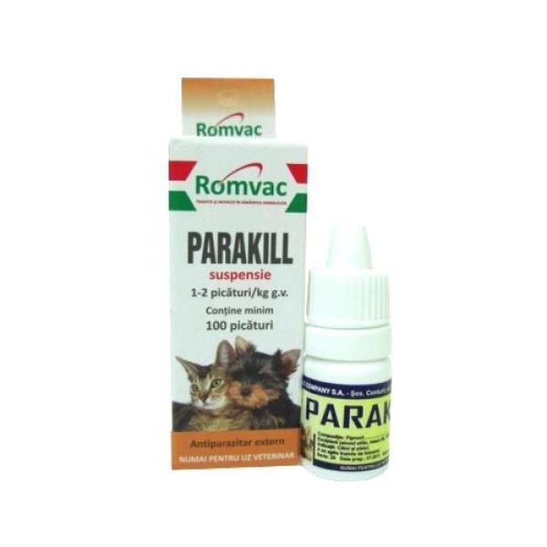 Romvac Parakill 5 ml 100 picaturi (Antiparazitari pisici) - Preturi
