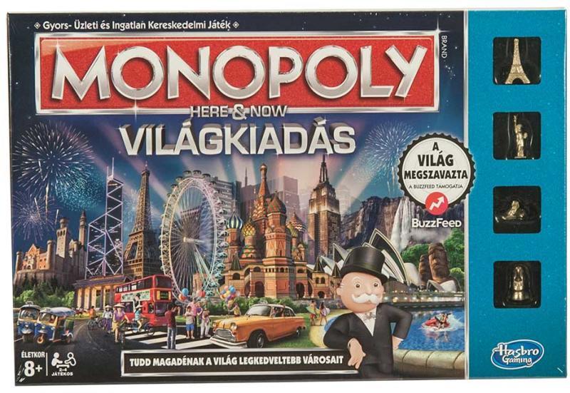 Vásárlás: Hasbro Monopoly Itt és Most - Világkiadás (B2348) Társasjáték  árak összehasonlítása, Monopoly Itt és Most Világkiadás B 2348 boltok