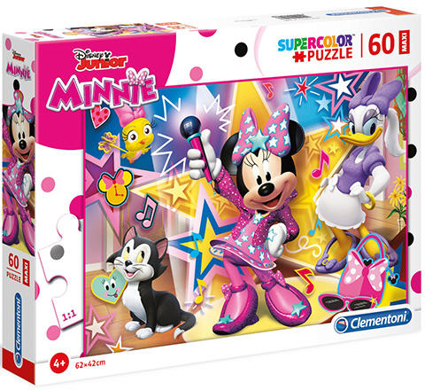 SuperColor - Minnie egér és boldog segítői maxi puzzle 60 db-os (26443)