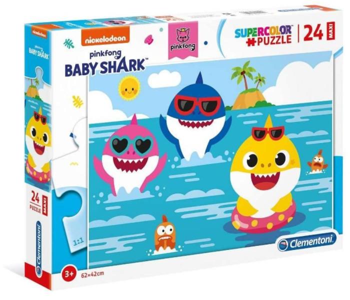 SuperColor - Baby Shark maxi puzzle 24 db-os (28519)