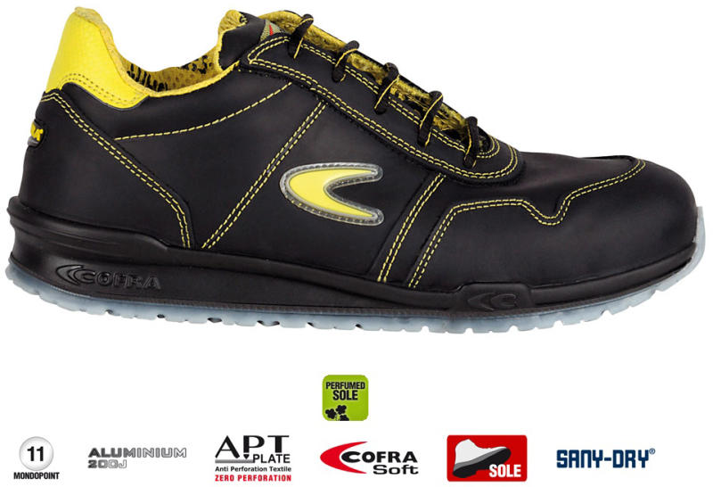 Cofra Pantofi de protectie cu bombeu din aluminiu Cofra Coppi S3 SRC (A674)  (Incaltaminte de protectie) - Preturi