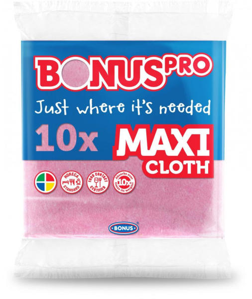 PRO MAXI általános törlőkendő pink 38x40cm 10 darabos (B273)