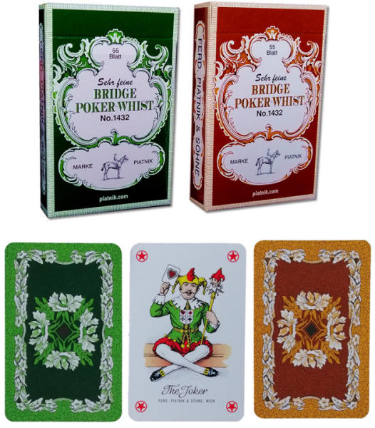 Piatnik Carti de joc Bridge-Poker-Whist Verde/Maro (Carti de joc) - Preturi