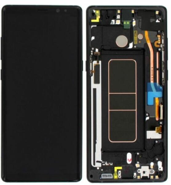 Vásárlás: Samsung Galaxy Note 8 N950F - LCD Kijelző + Érintőüveg + Keret  (Midnight Black) - GH97-21065A, GH97-21108A, GH97-21066A Genuine Service  Pack, Black Mobiltelefon, GPS, PDA alkatrész árak összehasonlítása, Galaxy  Note 8