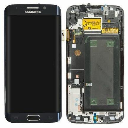 Vásárlás: Samsung Galaxy S6 Edge G925F - LCD Kijelző + Érintőüveg + Keret  (Black Sapphire) - GH97-17162A, GH97-17317A, GH97-17334A Genuine Service  Pack, Black Sapphire Mobiltelefon, GPS, PDA alkatrész árak  összehasonlítása, Galaxy S