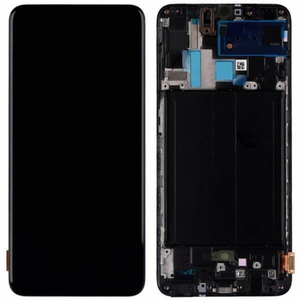 Vásárlás: Samsung Galaxy A70 A705F - LCD Kijelző + Érintőüveg + Keret  (Black) - GH82-19747A, GH82-19787A Genuine Service Pack, Black  Mobiltelefon, GPS, PDA alkatrész árak összehasonlítása, Galaxy A 70 A 705 F