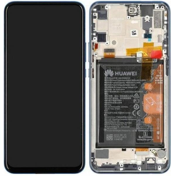 Vásárlás: Huawei P Smart Z, Y9 Prime (2019) - LCD Kijelző + Érintőüveg +  Keret + Akkumulátor (Sapphire Blue) - 02352RXU, Sapphire Blue Mobiltelefon,  GPS, PDA alkatrész árak összehasonlítása, P Smart Z Y