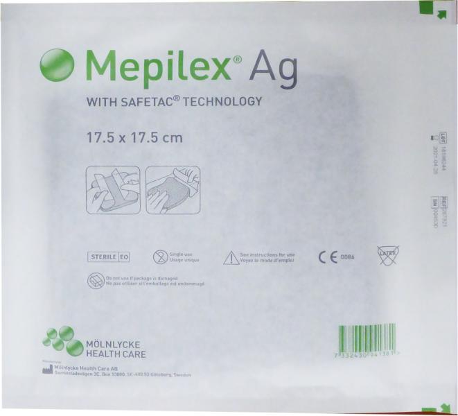 Vásárlás: Mepilex Ag 17, 5x17, 5 cm 1x Sebtapasz, ragtapasz, kötszer árak  összehasonlítása, Mepilex Ag 17 5 x 17 5 cm 1 x boltok