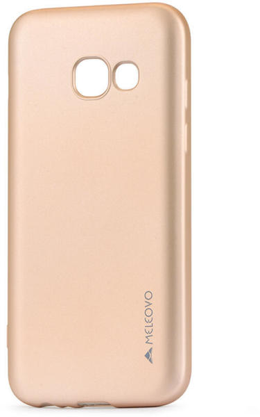 Meleovo Husa Meleovo Husa Silicon Soft Slim Samsung Galaxy A5 (2017) Gold  (aspect mat) (MLVSSA520GD) - pcone (Husa telefon mobil) - Preturi