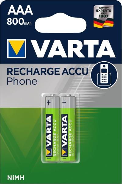 Vásárlás: VARTA Micro AAA akku típus DECT-Telefonhoz 800mAh 2db/csom. T398  Tölthető elem árak összehasonlítása, Micro AAA akku típus DECT Telefonhoz  800 mAh 2 db csom T 398 boltok