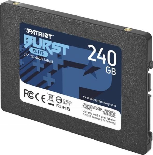 Patriot Burst Elite 2.5 240GB SATA3 (PBE240GS25SSDR) (Solid State Drive SSD  intern) - Preturi
