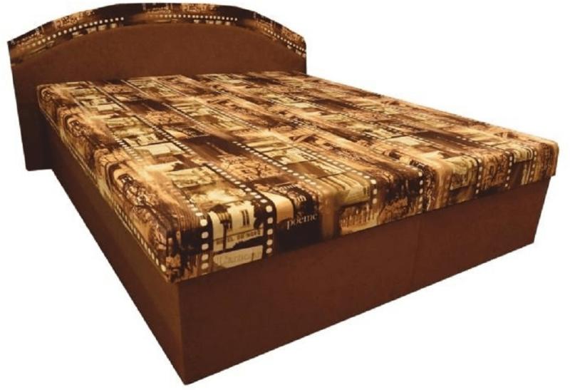 Vásárlás: TEMPO KONDELA Dupla ágy, habmatracokkal, barna/minta, PETRA Ágy,  ágykeret árak összehasonlítása, Dupla ágy habmatracokkal barna minta PETRA  boltok