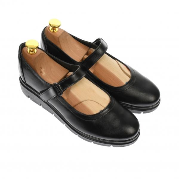 Rovi Design Pantofi dama, cu talpa ortopedica din piele naturala, negru -  P38N - ciucaleti (Pantof dama) - Preturi